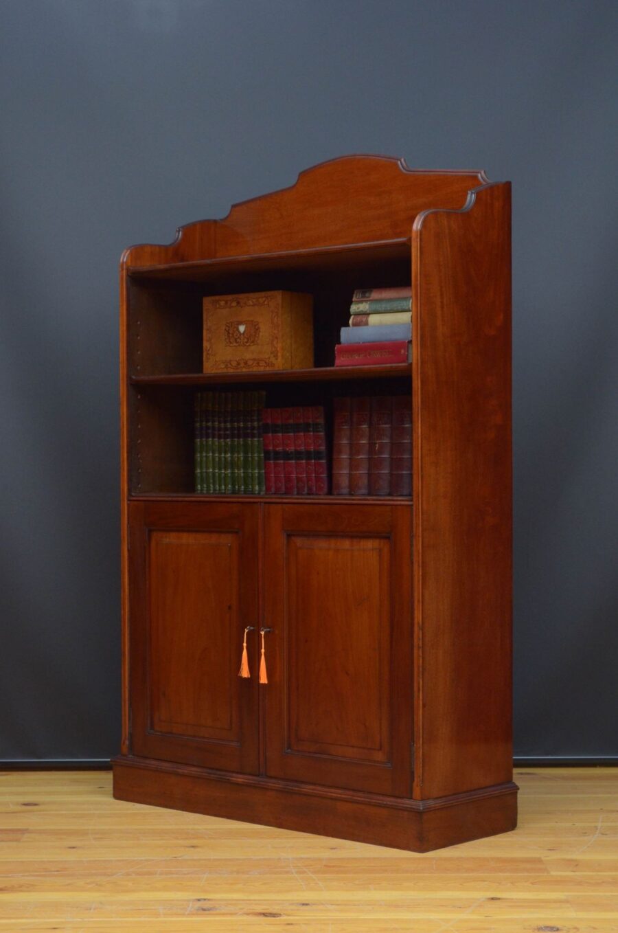 Victorian Open Bookcase in Solid Mahogany - Image 2