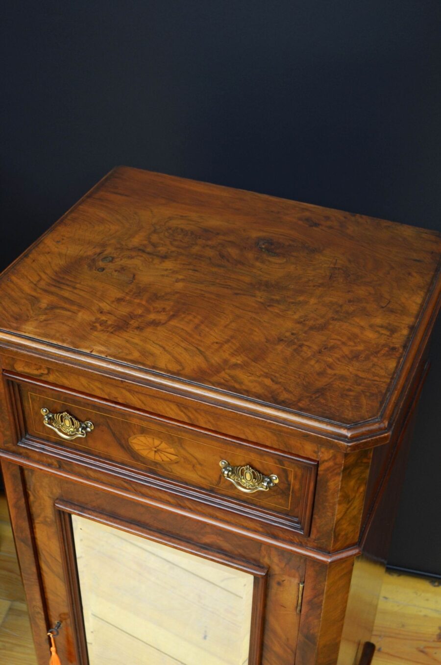 Pair Of Tall Victorian Walnut Pedestals - Image 6