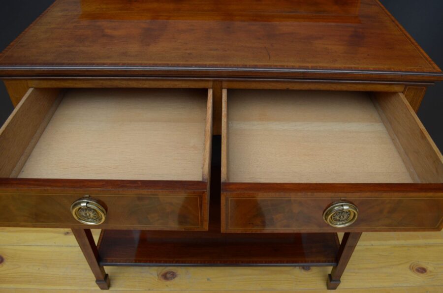 Edwardian Mahogany Console Table / Serving Table - Image 10