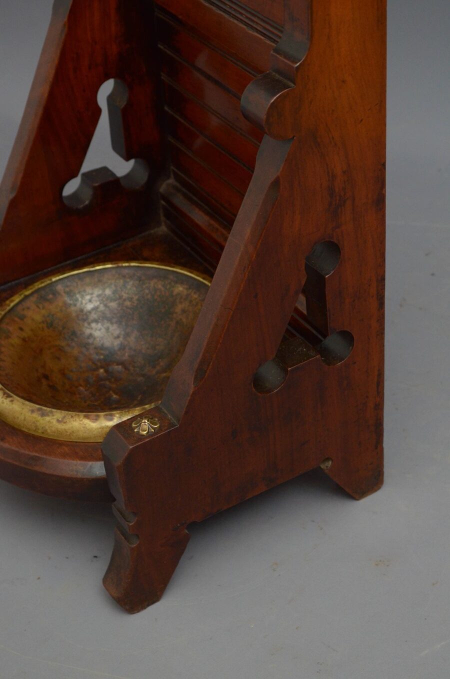 Gothic Revival Umbrella Stand in Mahogany - Image 11