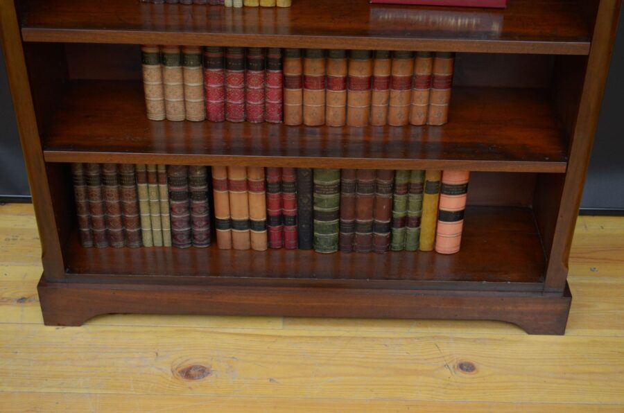 Victorian Mahogany Open Bookcase - Image 12