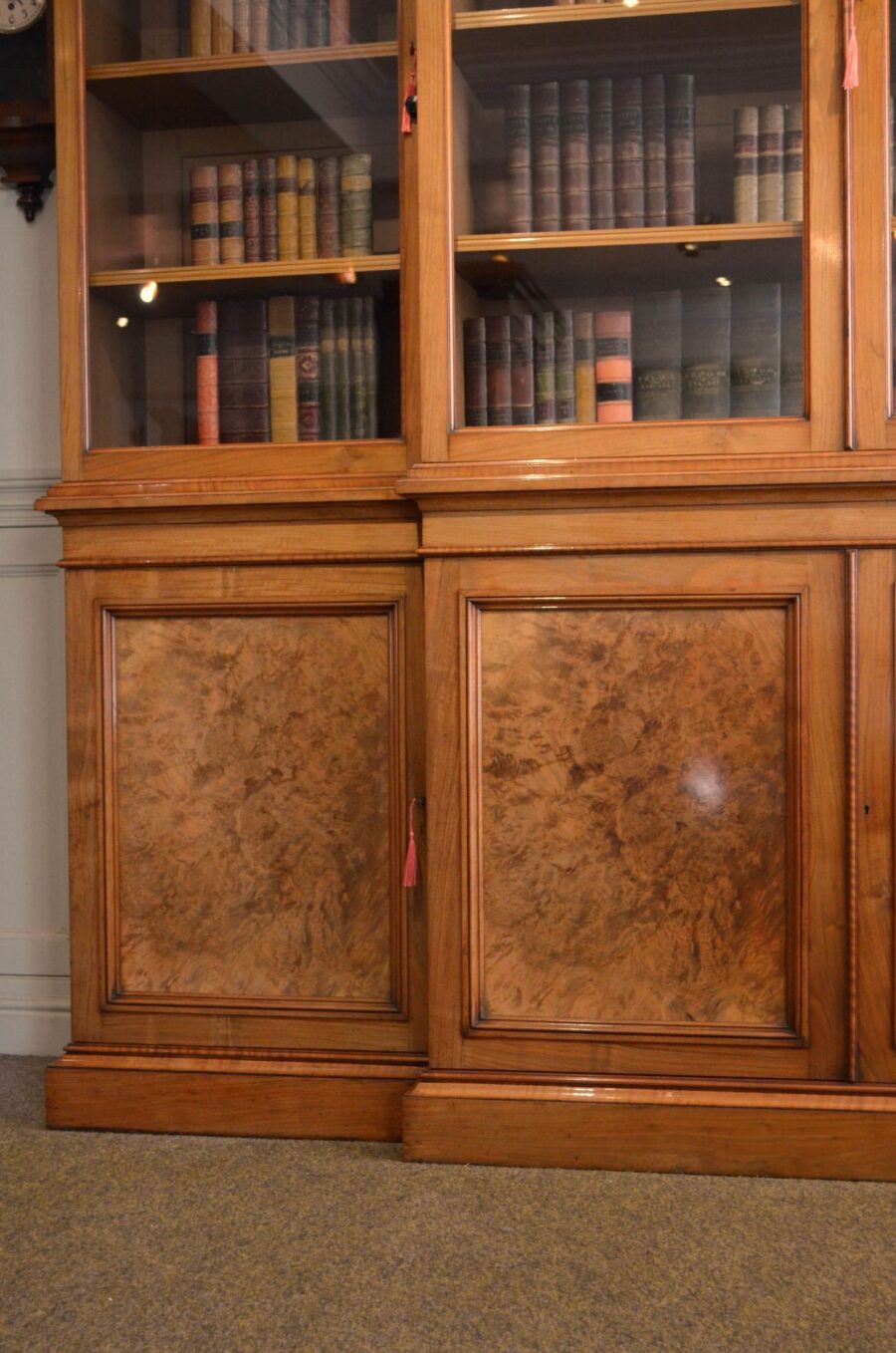 Victorian Walnut Bookcase - Image 15