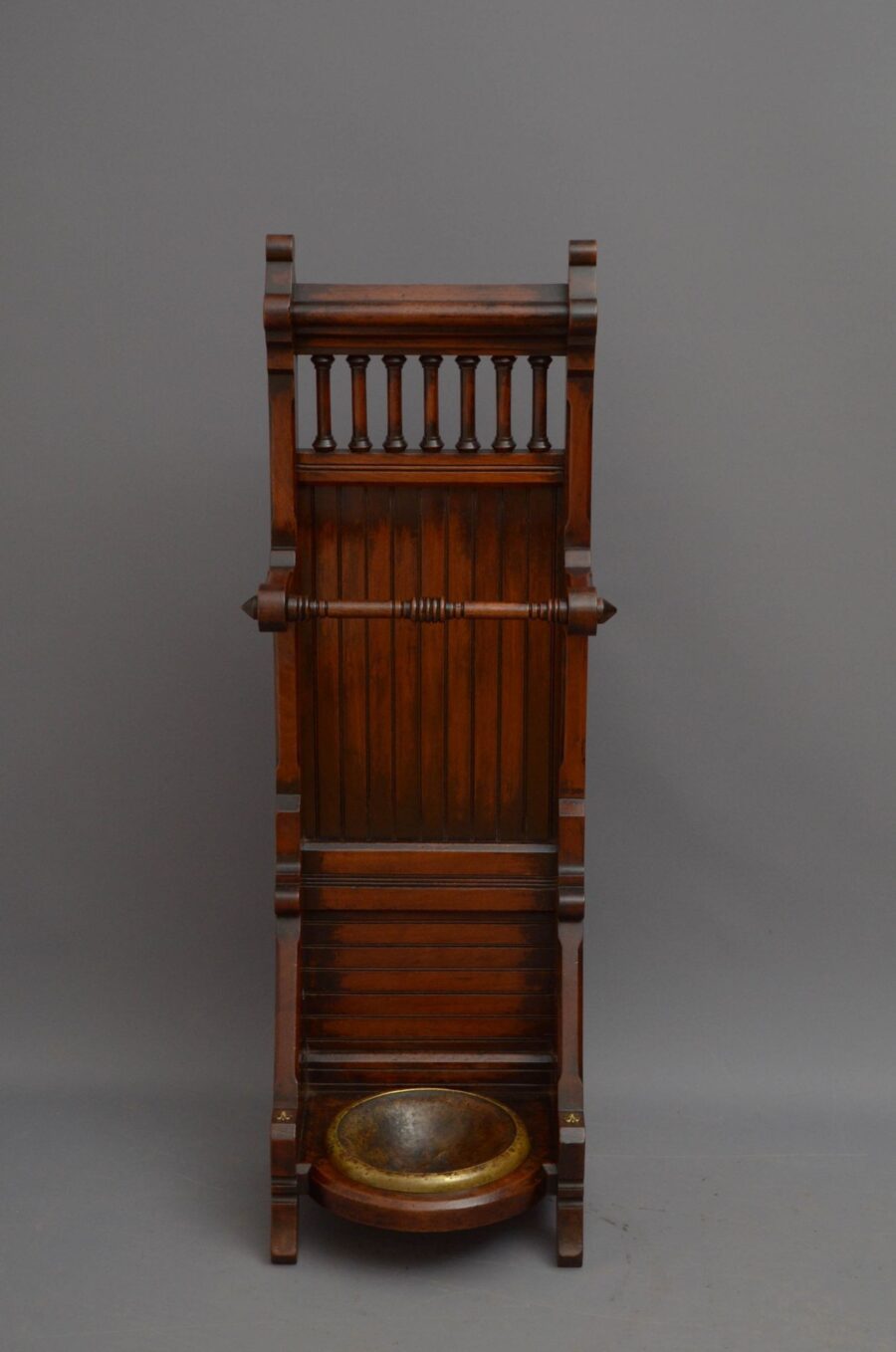 Gothic Revival Umbrella Stand in Mahogany - Image 3