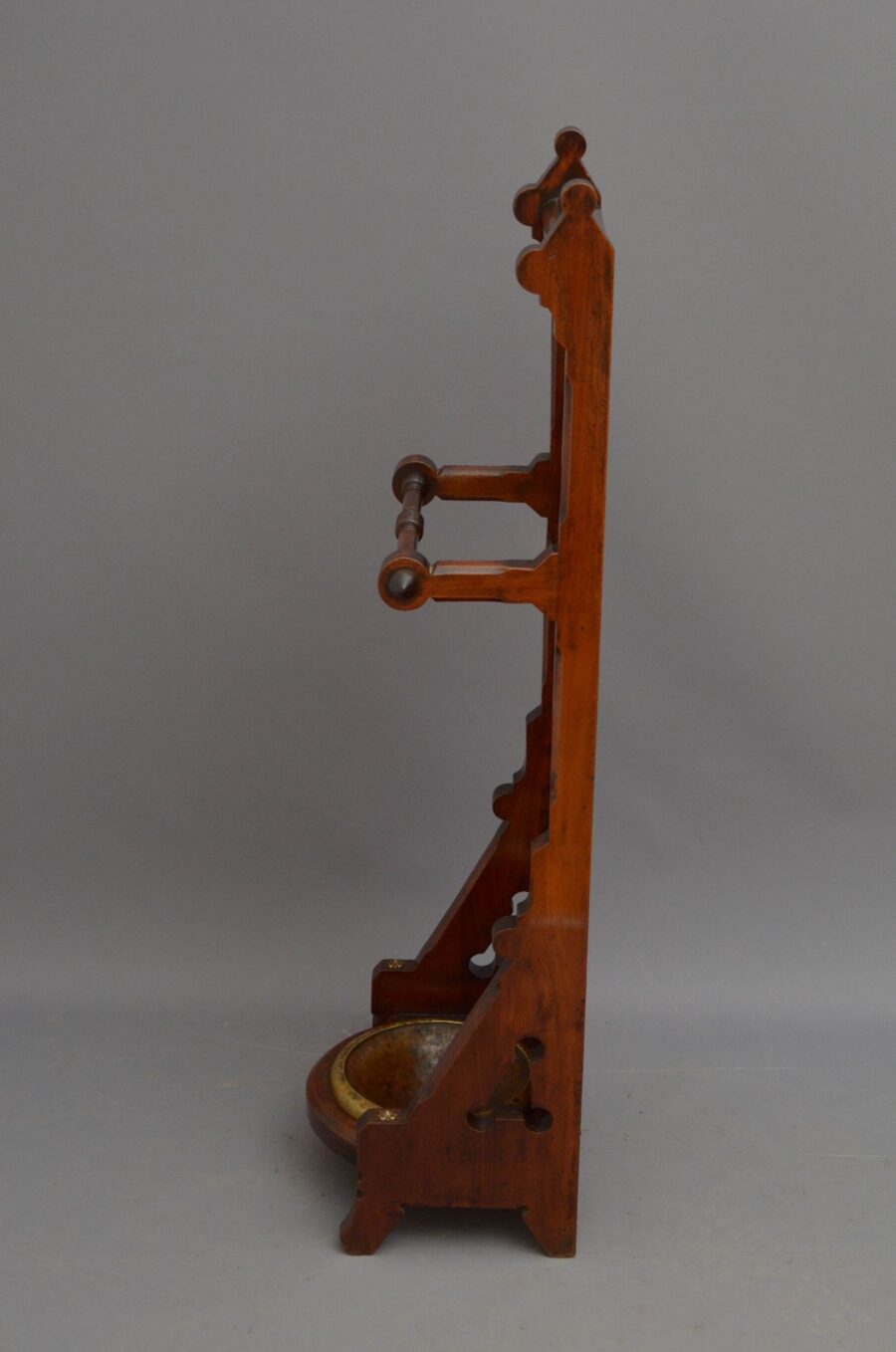 Gothic Revival Umbrella Stand in Mahogany - Image 4