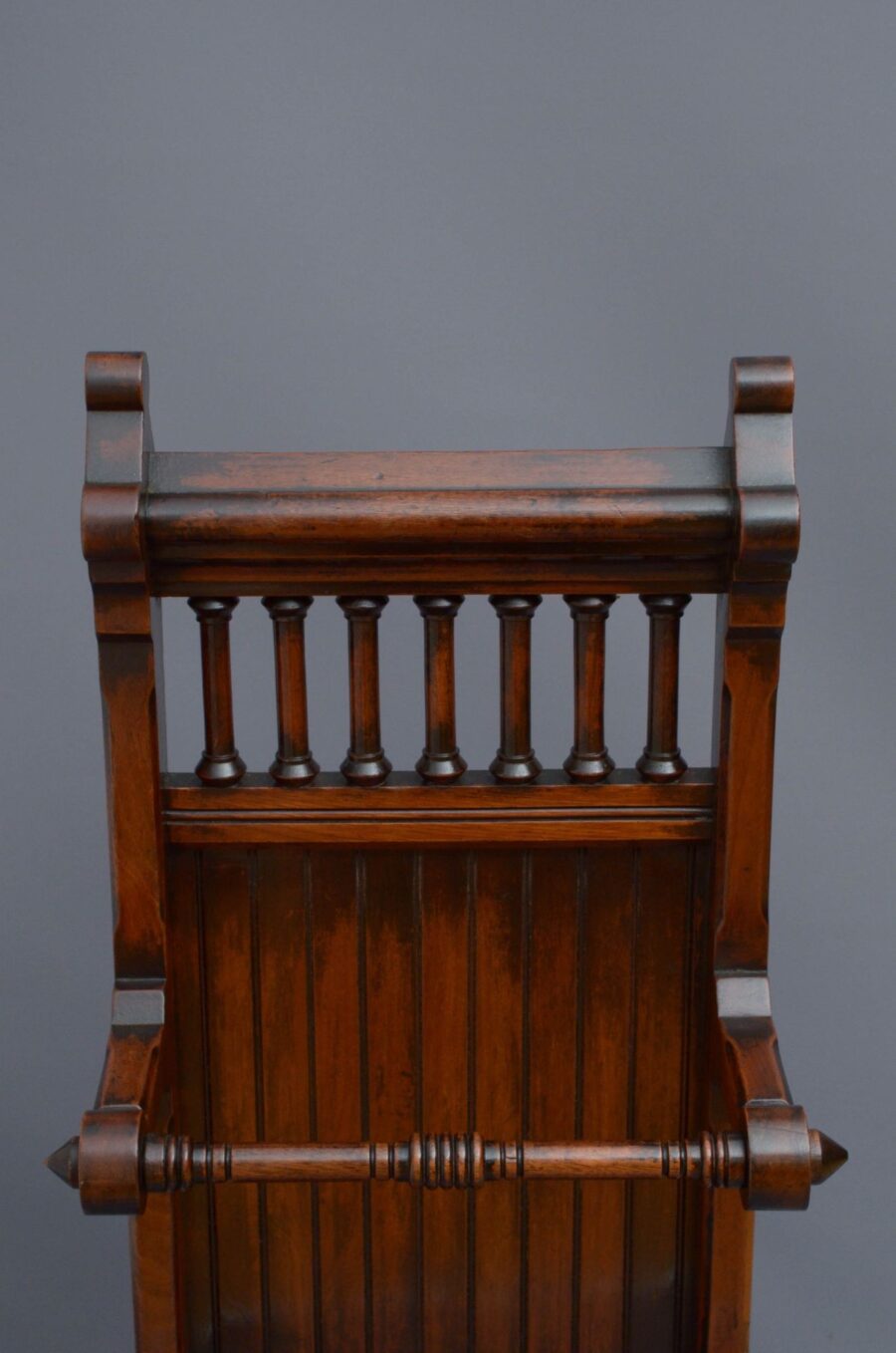 Gothic Revival Umbrella Stand in Mahogany - Image 6