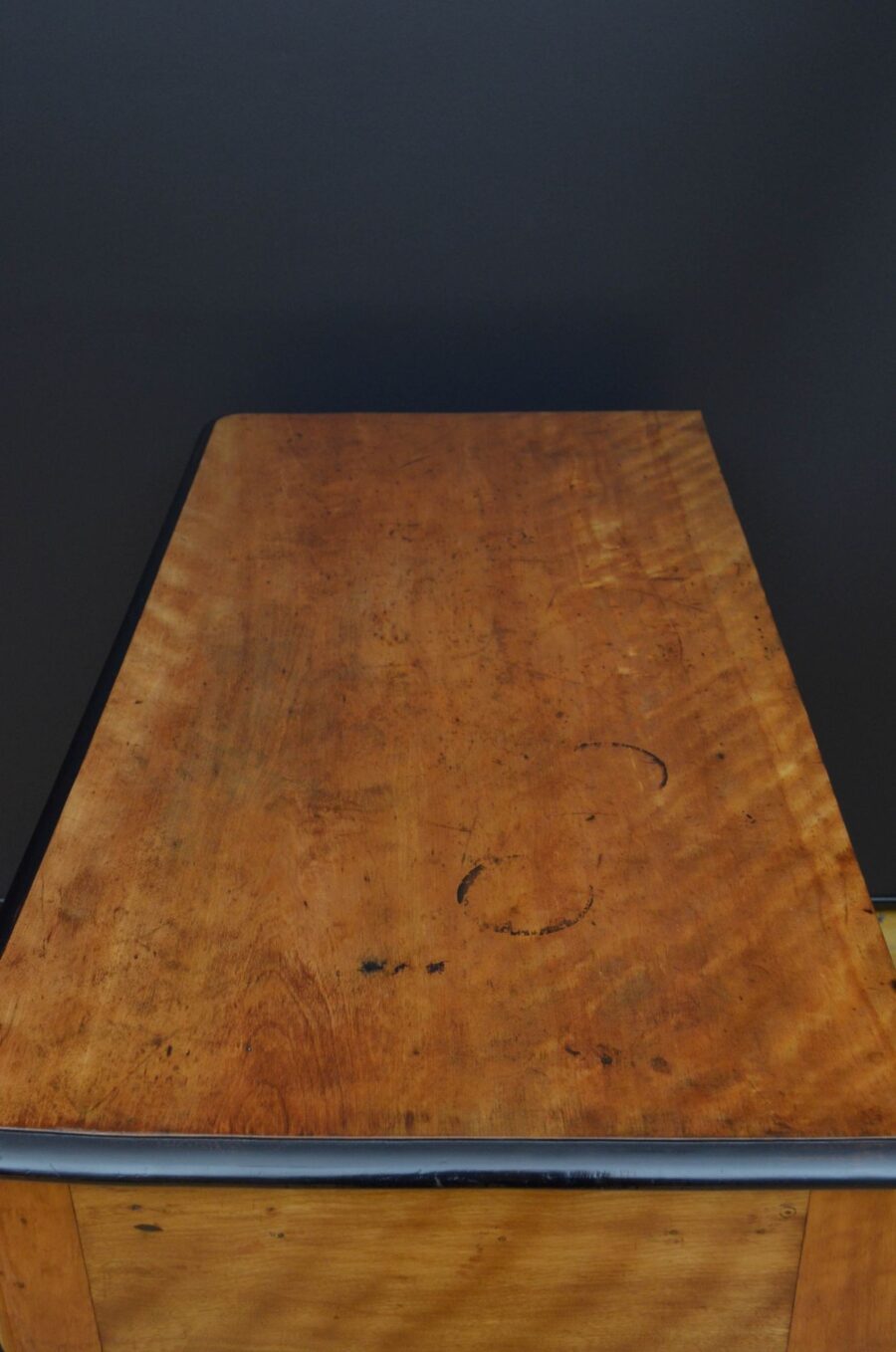Victorian Satin Birch Writing Table - Image 6