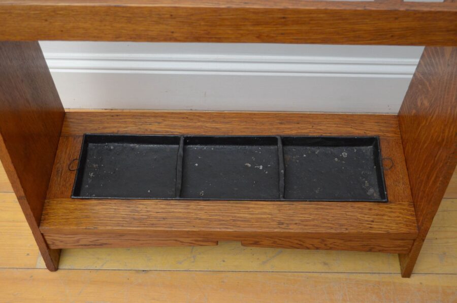 Arts and Crafts Umbrella Stand in Oak - Image 7
