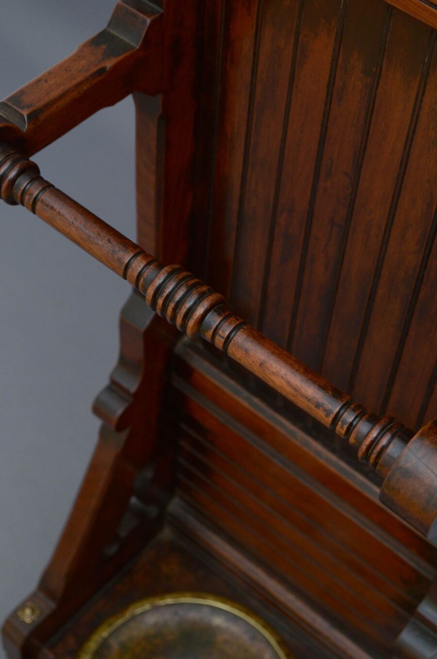 Gothic Revival Umbrella Stand in Mahogany - Image 8