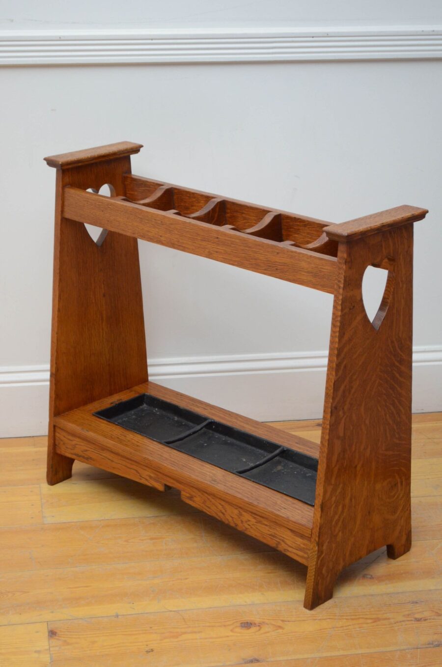 Arts and Crafts Umbrella Stand in Oak - Image 8