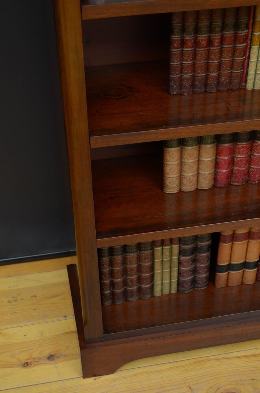 Victorian Mahogany Open Bookcase - Image 9