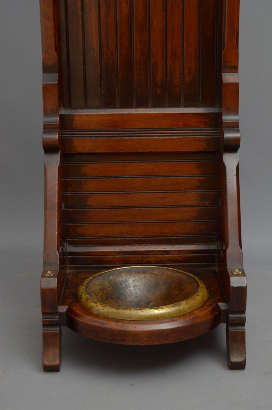 Gothic Revival Umbrella Stand in Mahogany - Image 9