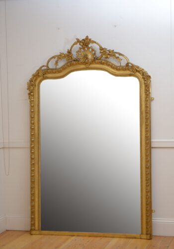 XIXth Century Giltwood Leaner Mirror Wall Mirror H196cm