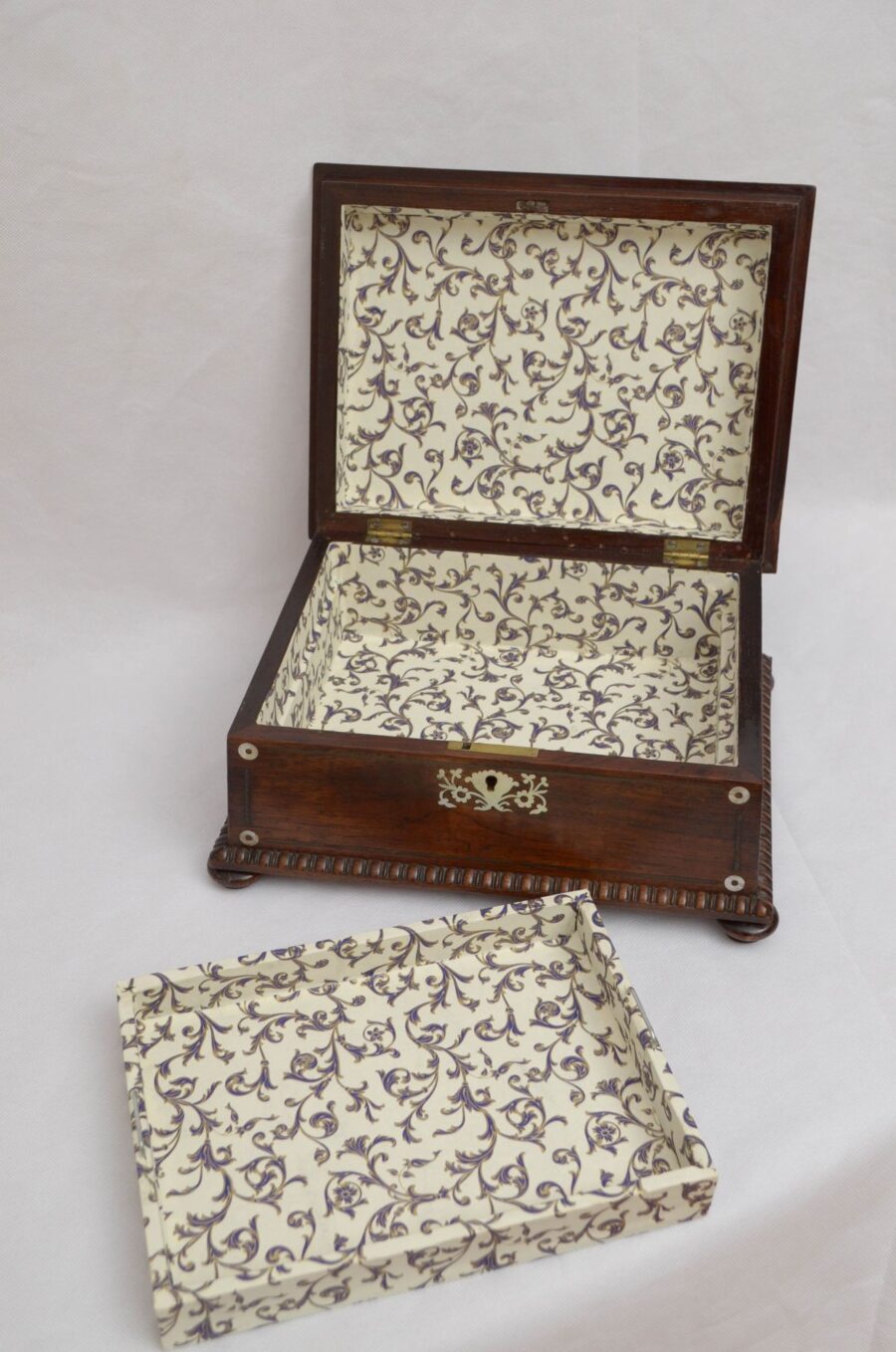 William IV Sarcophagus Jewelry Box in Rosewood - Image 13
