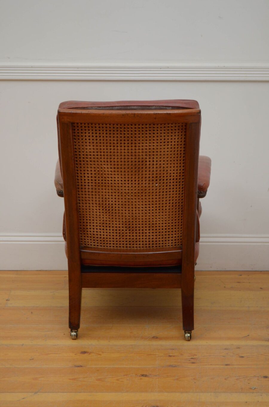George III Mahogany Library Chair - Image 5