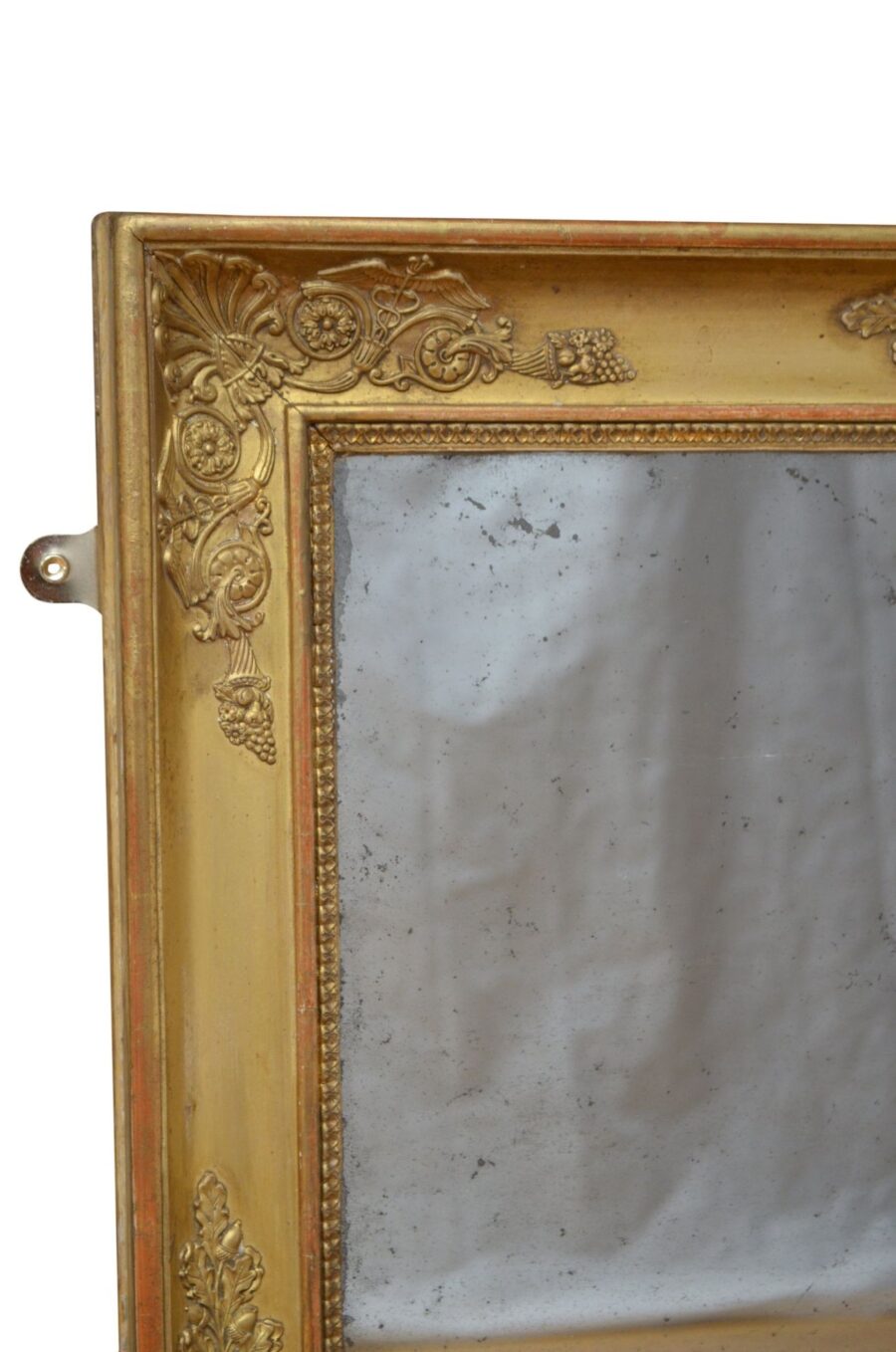 19th Century Giltwood Wall Mirror H100cm - Image 6