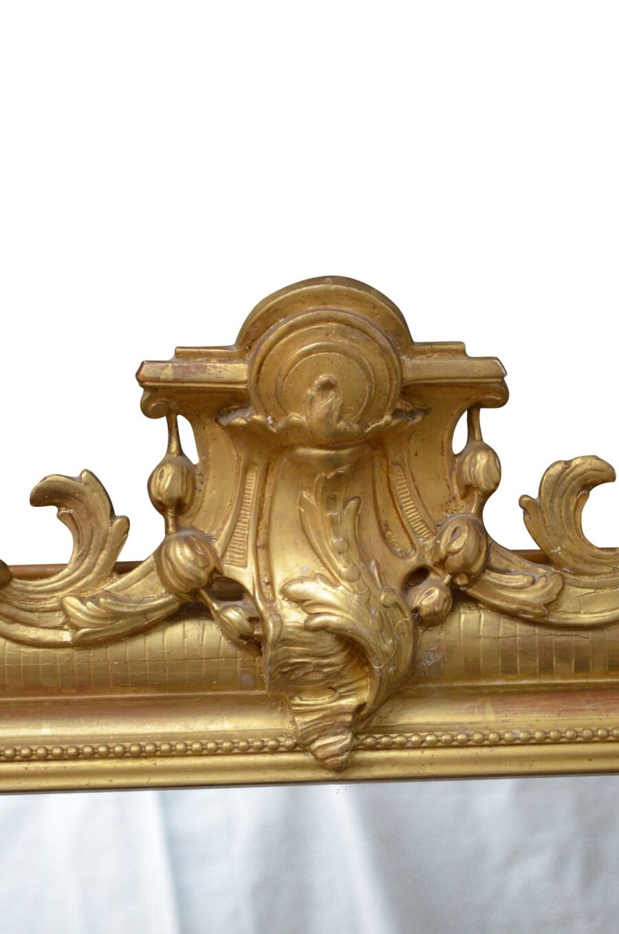 19th Century Louis Philippe Giltwood Pier Mirror H130cm - Image 7