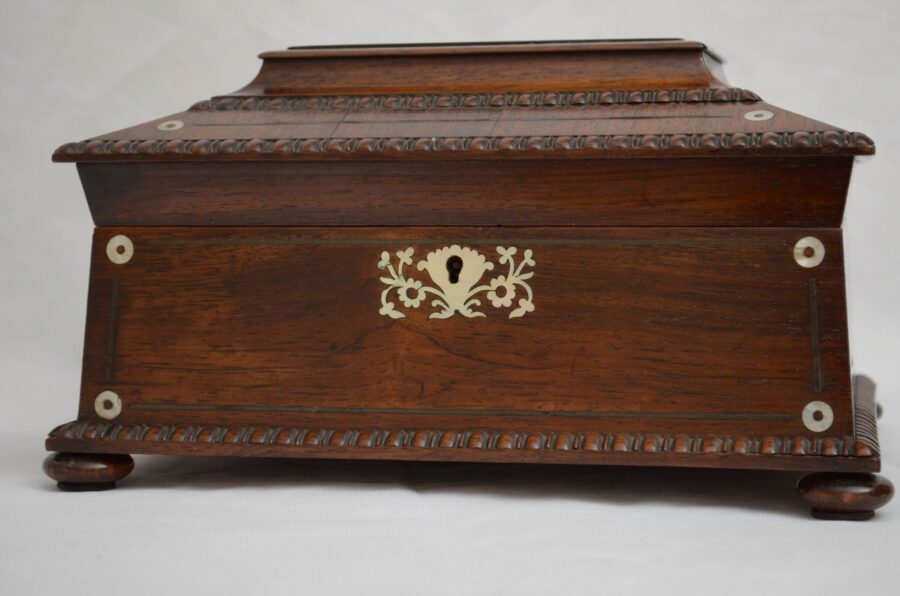 William IV Sarcophagus Jewelry Box in Rosewood - Image 8