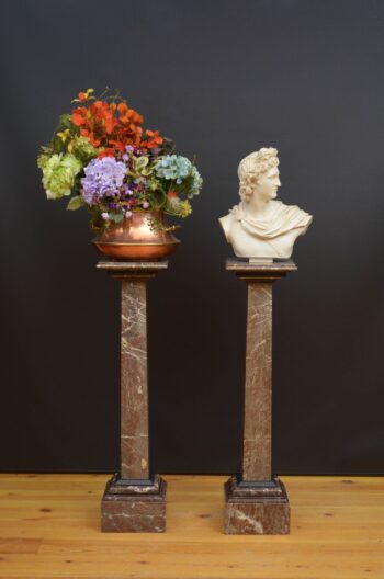 Pair Of Early 20th Century Pedestal Columns