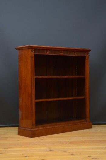 Victorian Mahogany Open Bookcase