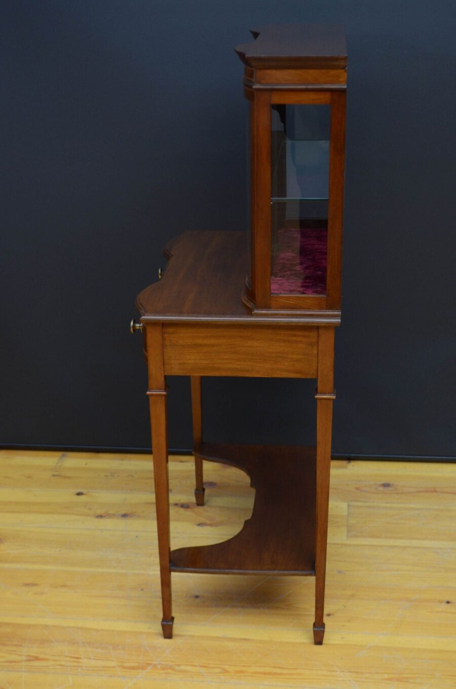 Edwardian Mahogany Display Cabinet Vitrine - Image 12