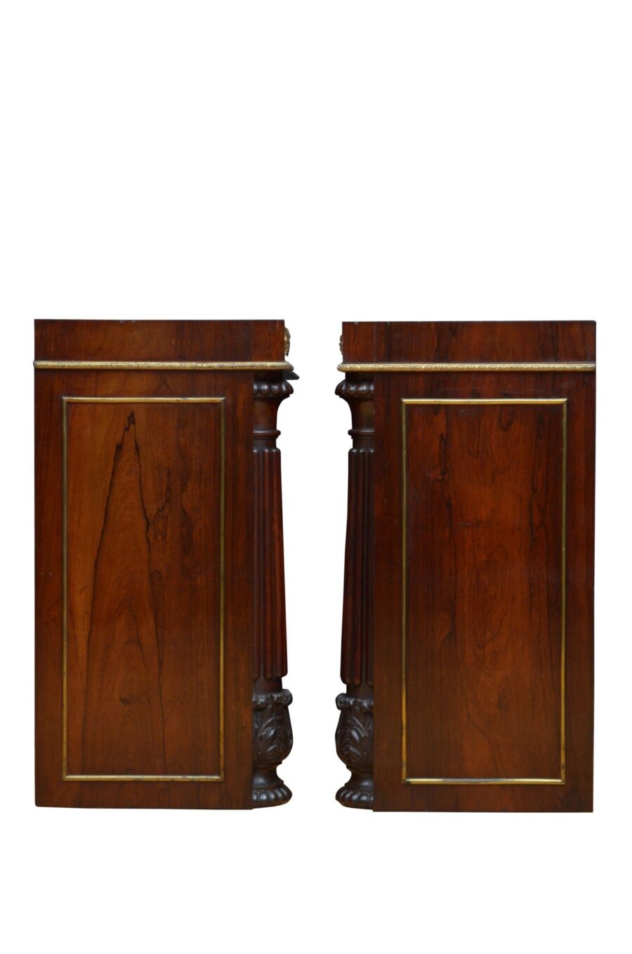 A Long English Regency Gilllows Rosewood Cabinet - Image 19