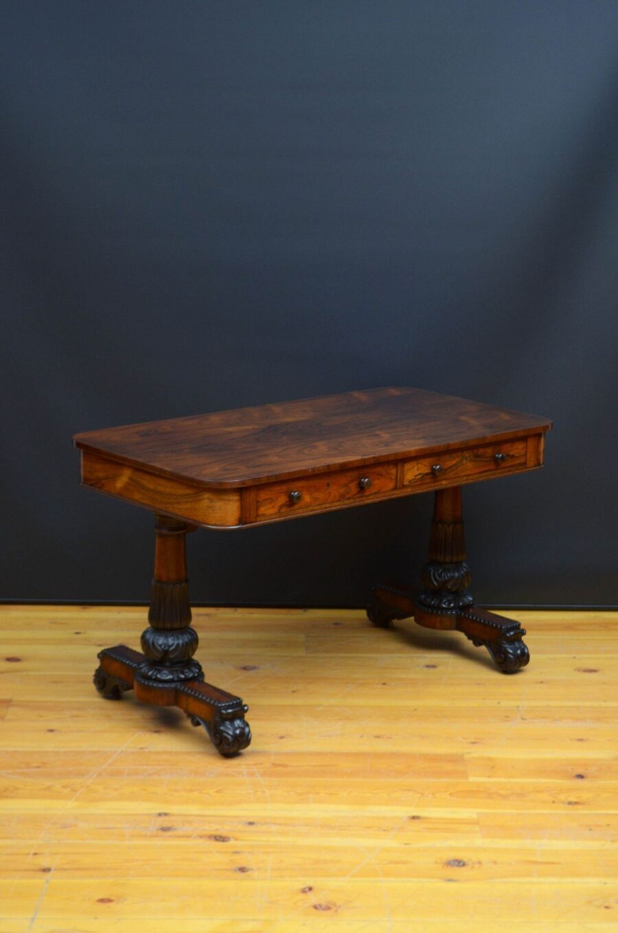 George IV Rosewood Library Table in the Manner of Gillows - Image 3