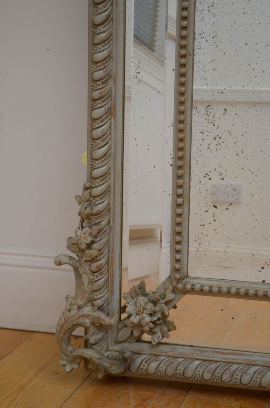 19th Century French Wall Mirror H176cm - Image 5
