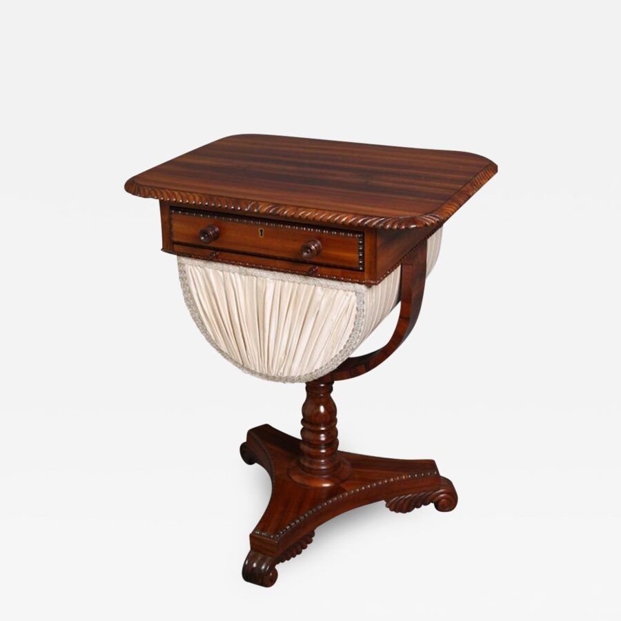 Stunning Early Victorian Work Table - Sewing Table