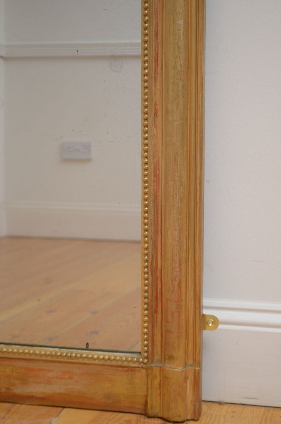 Louis Philippe French Giltwood Wall Mirror H110cm - Image 11