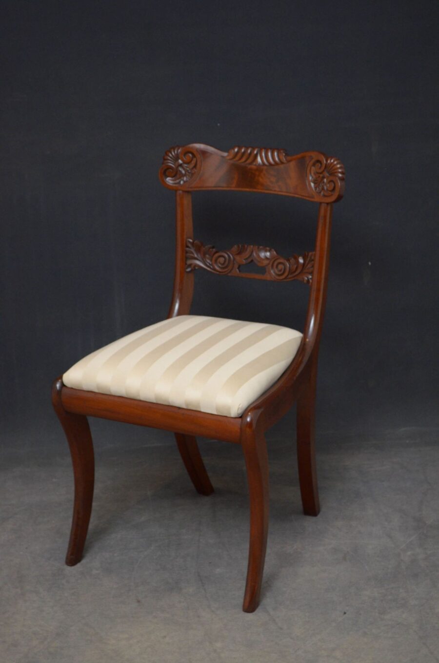 Set Of 12 William IV Mahogany Dining Chairs - Image 6