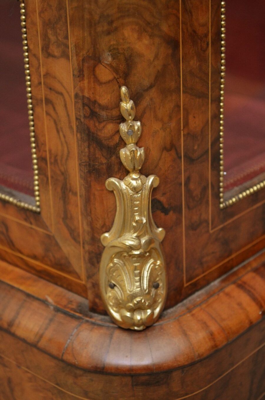 Victorian Walnut Vitrine Pier Cabinet - Image 12