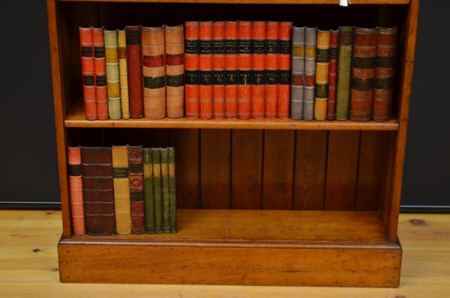 Early XXth Century Solid Mahogany Open Bookcase - Image 12