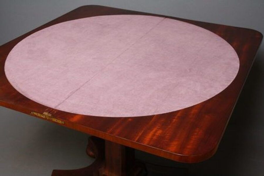 Fine William IV Mahogany Games Table - Image 3