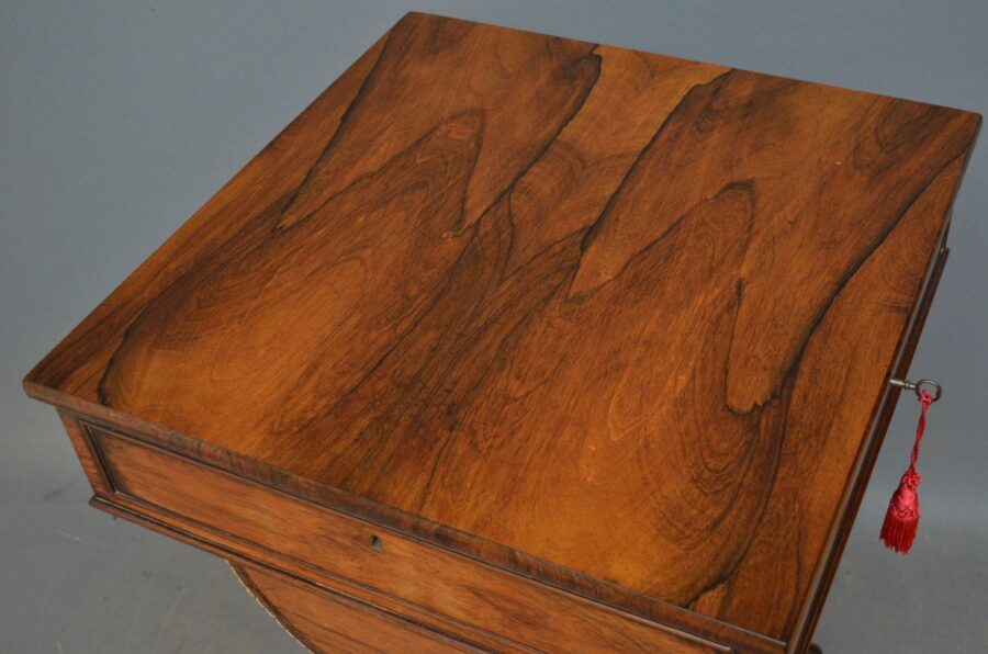 Unusual William IV Work and Writing Table - Image 3