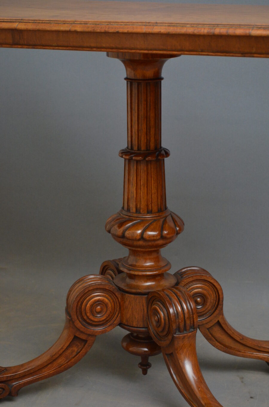 Stylish Victorian Pollard Oak Side Table - Image 7