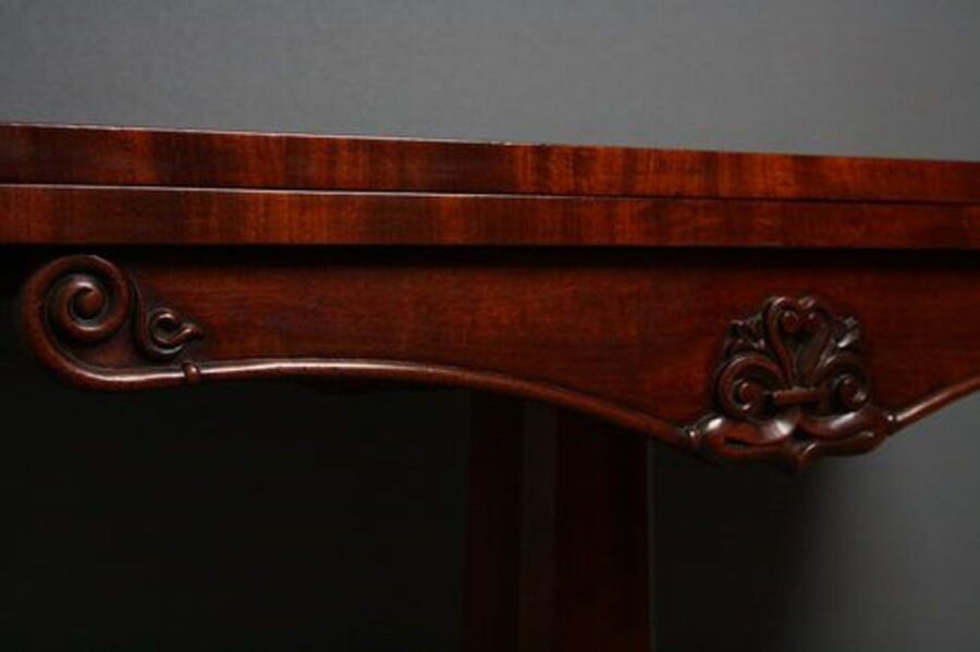 Fine William IV Mahogany Games Table - Image 4