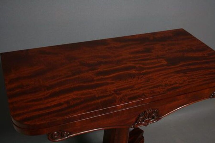 Fine William IV Mahogany Games Table - Image 5