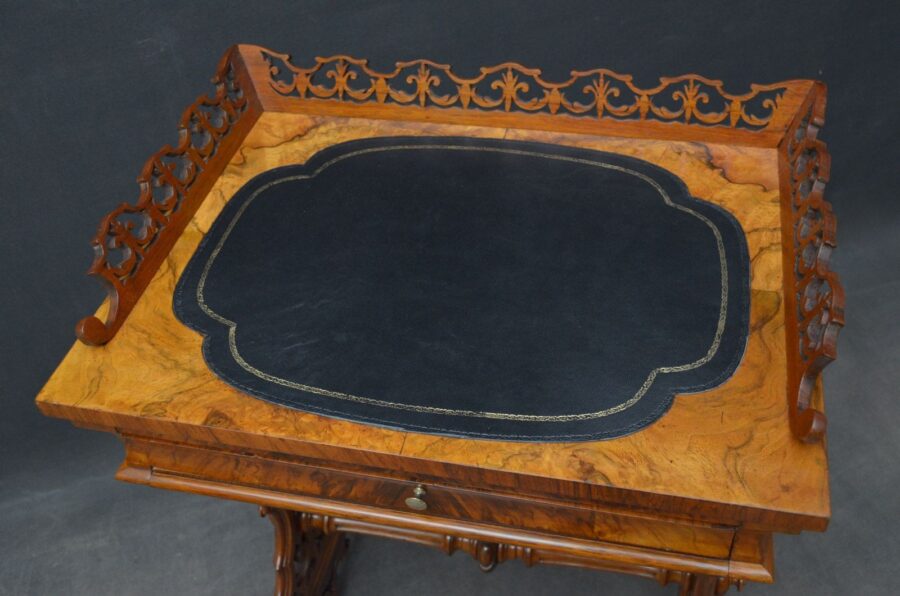 19th Century Walnut Games and Work Table - Image 6