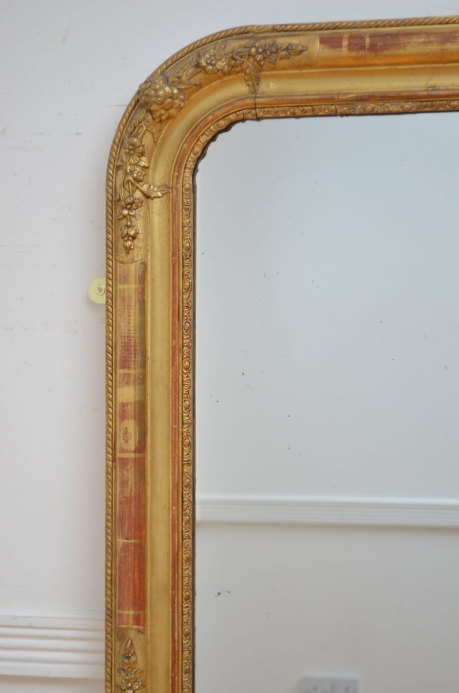Louis Philippe Gilded Mirror H150cm - Image 6