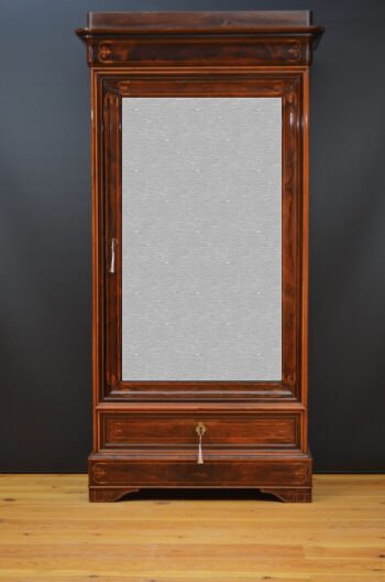 Antique French Rosewood Wardrobe or Bookcase