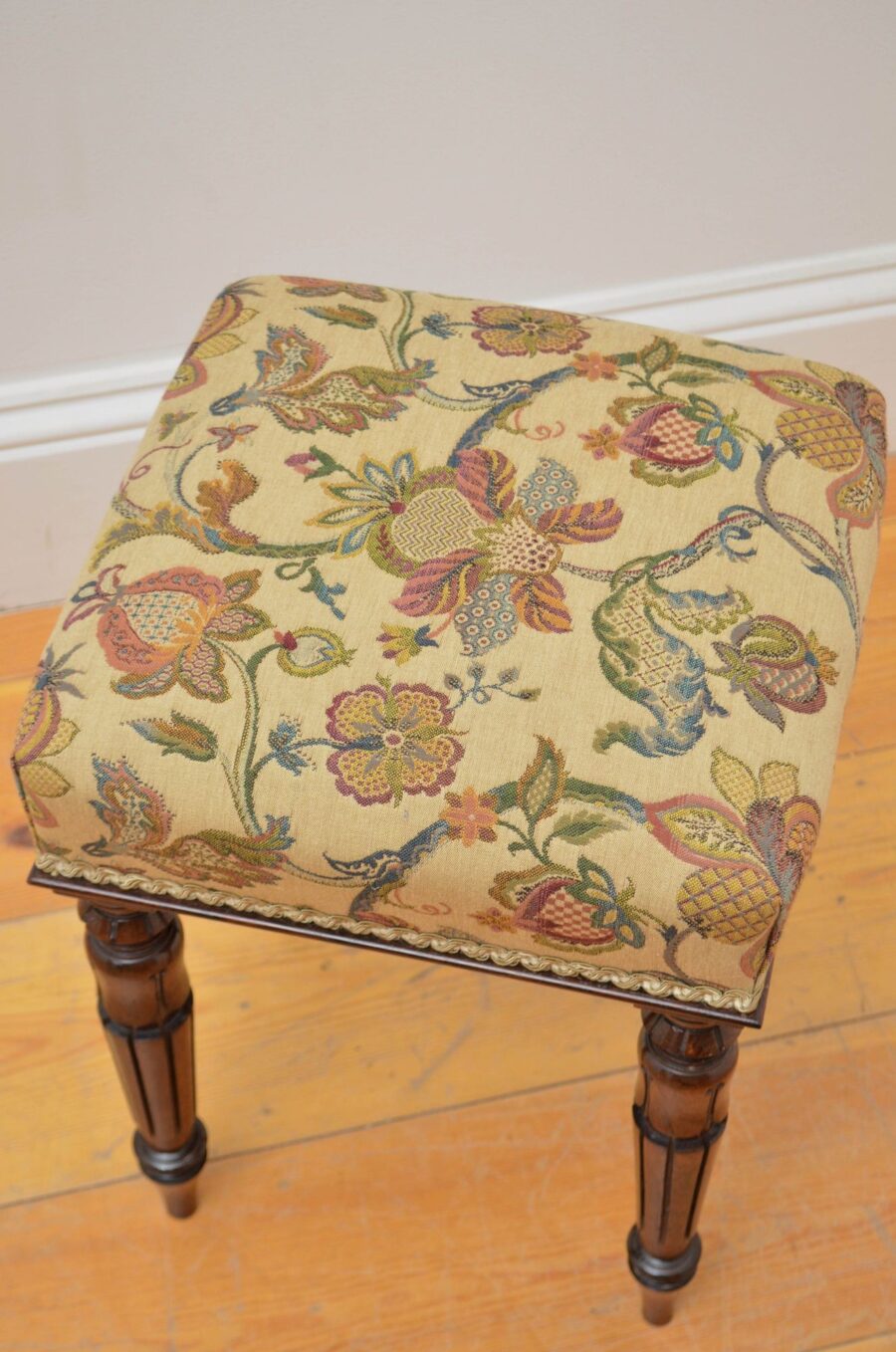 English William IV Rosewood Stool - Image 13