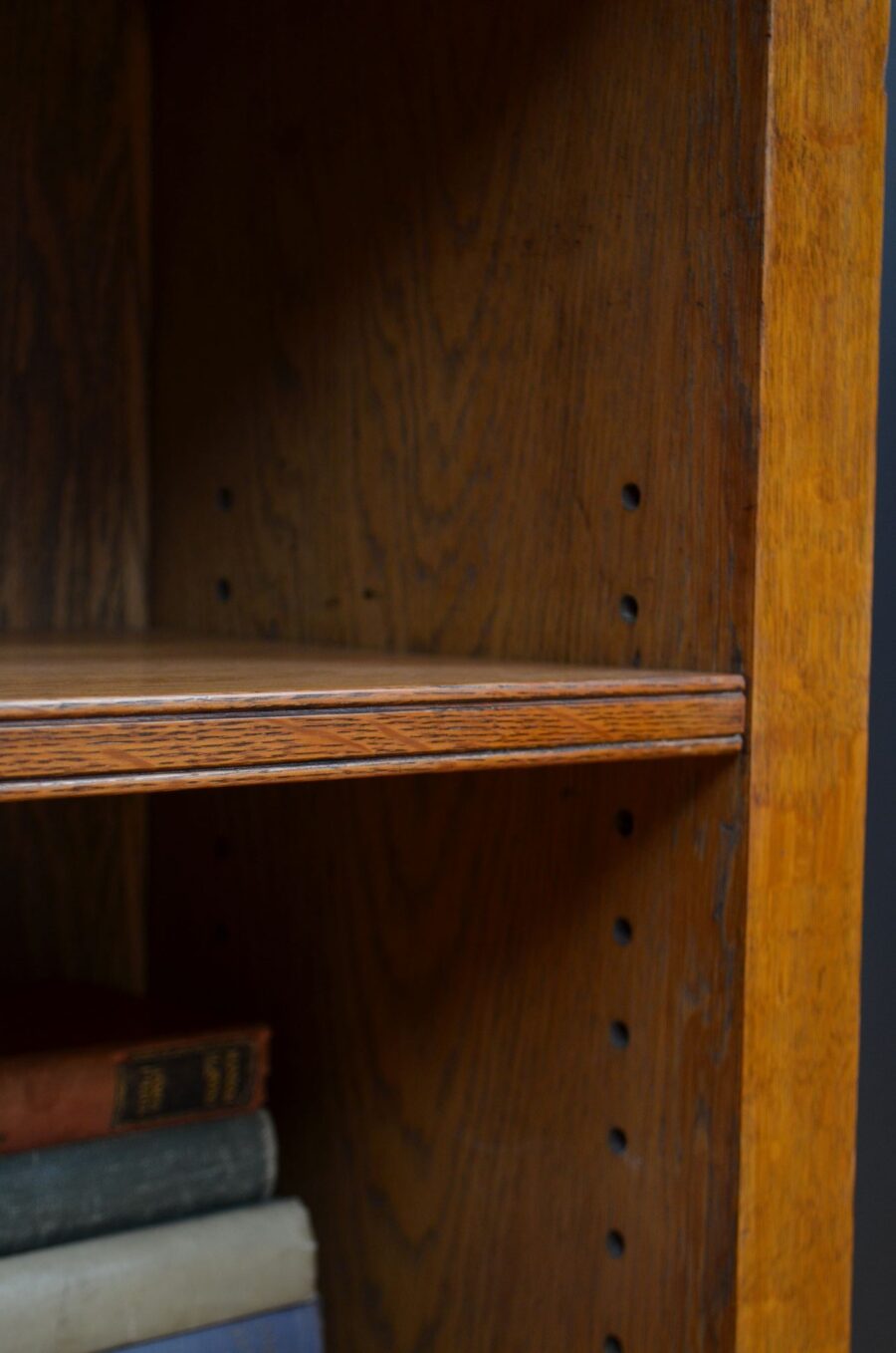 Victorian Solid Oak Open Bookcase - Image 14