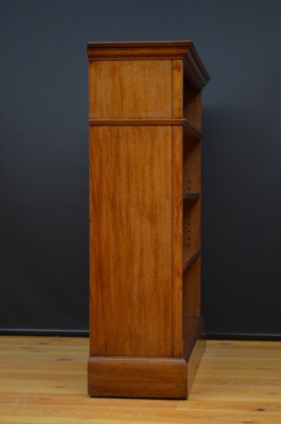 Victorian Solid Oak Open Bookcase - Image 17