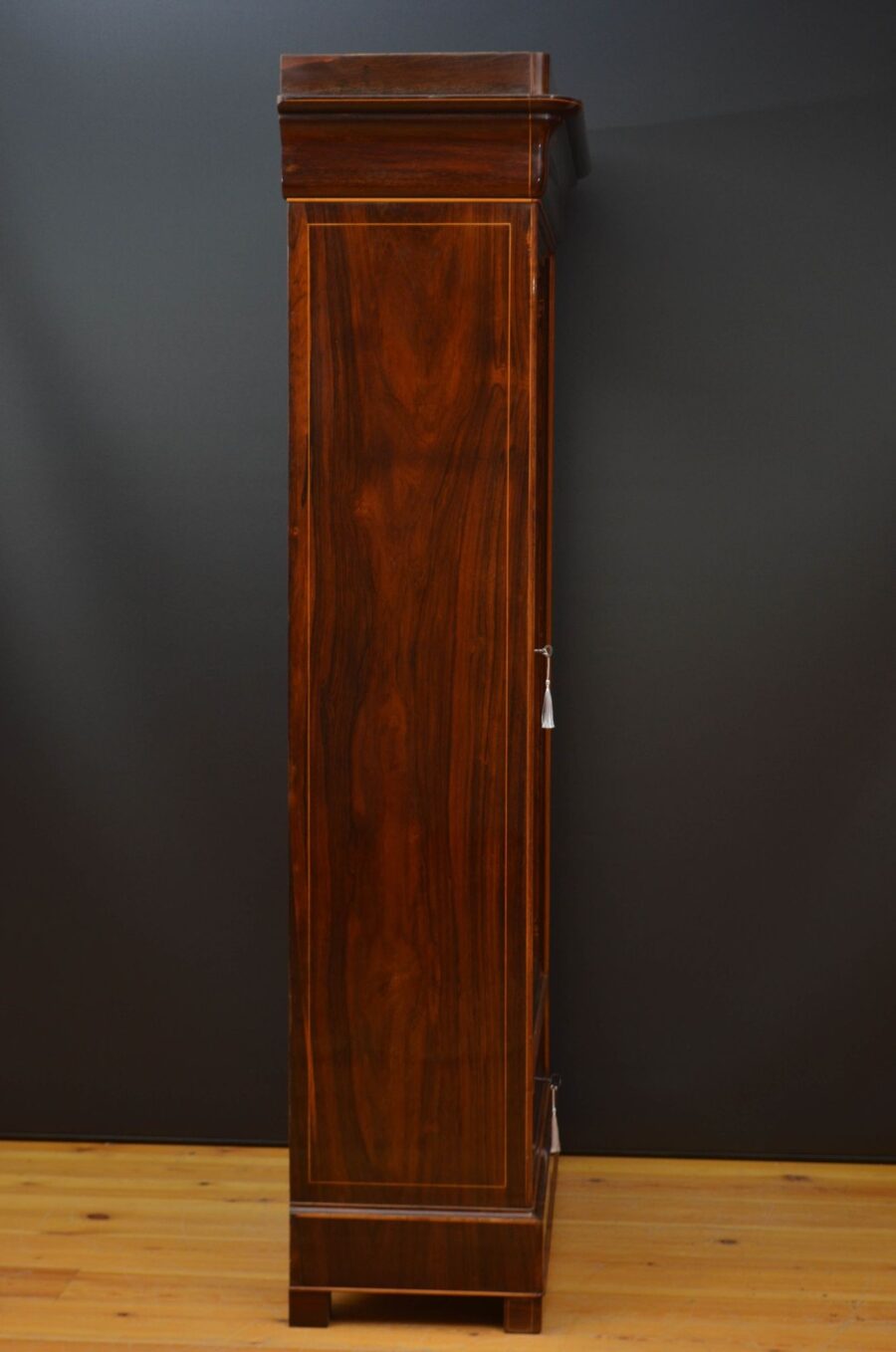 Antique French Rosewood Wardrobe or Bookcase - Image 20