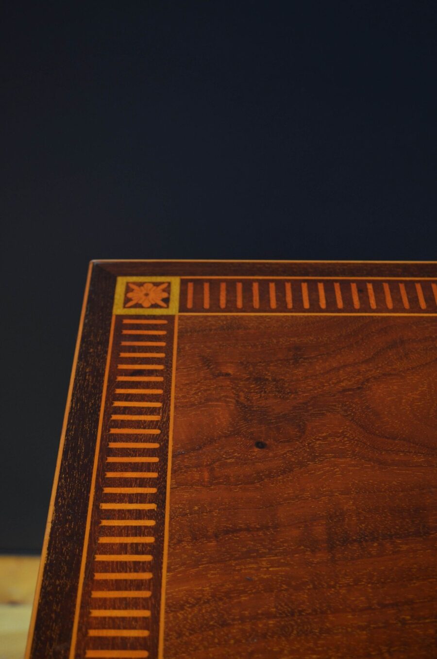 Edwardian Mahogany and Inlaid Revolving Bookcase - Image 4