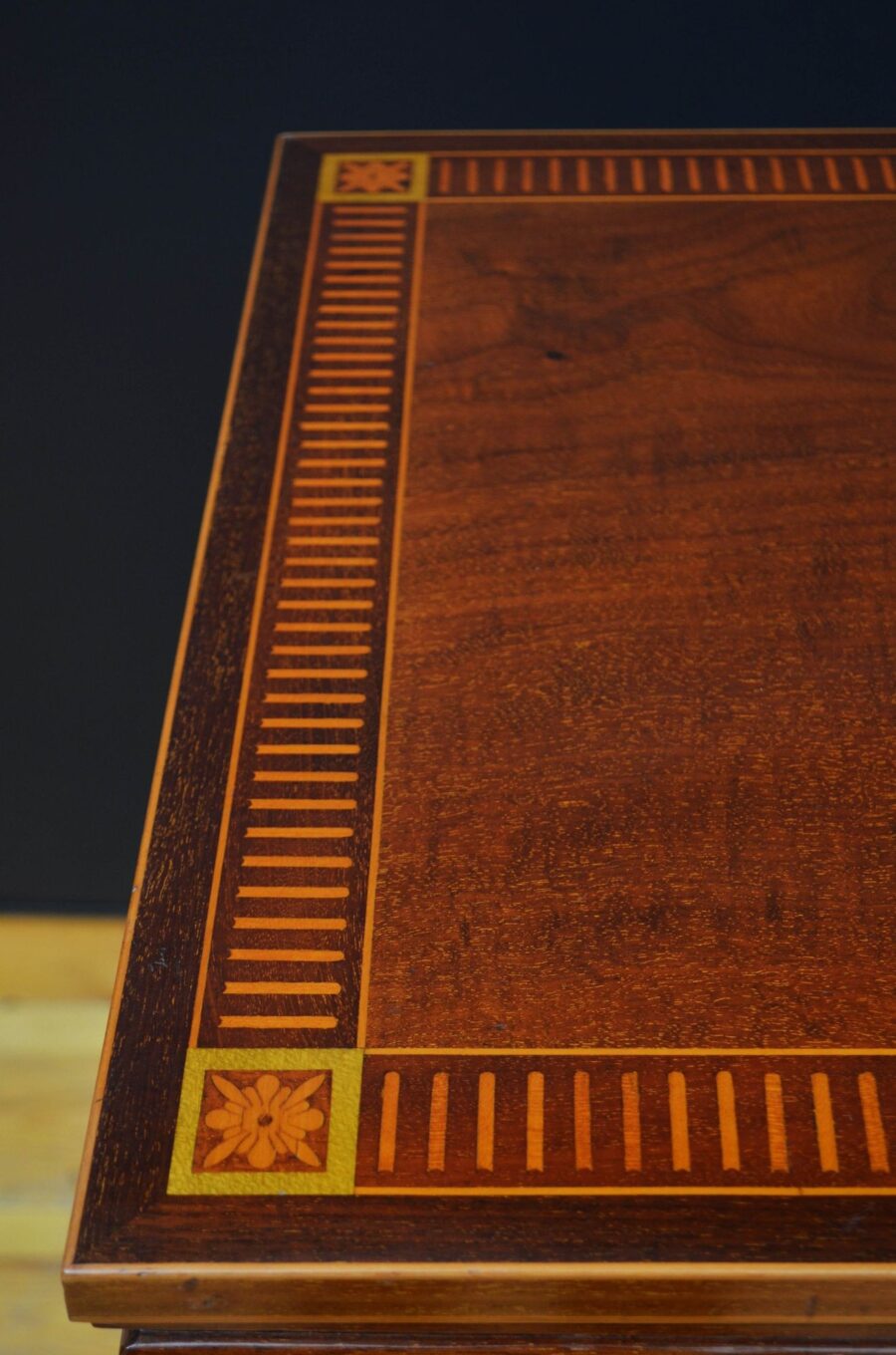 Edwardian Mahogany and Inlaid Revolving Bookcase - Image 5