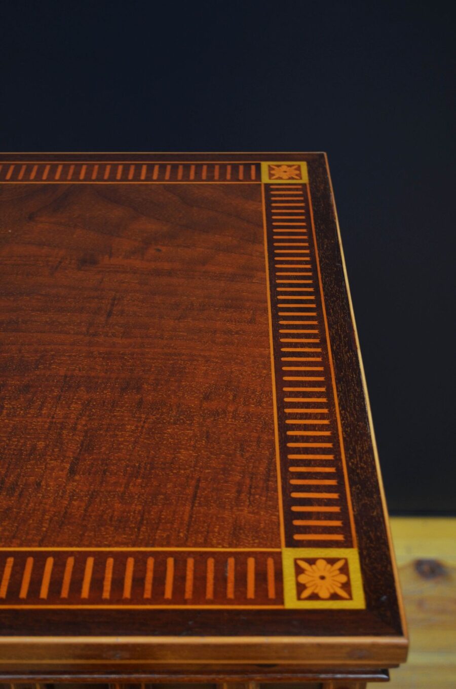 Edwardian Mahogany and Inlaid Revolving Bookcase - Image 6