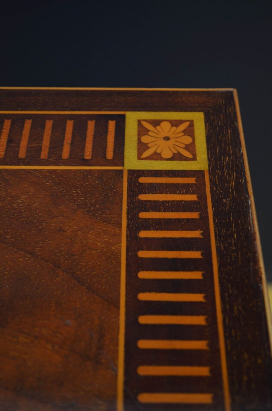 Edwardian Mahogany and Inlaid Revolving Bookcase - Image 7