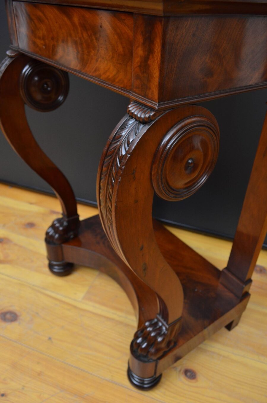 Antique mahogany console table - Image 6