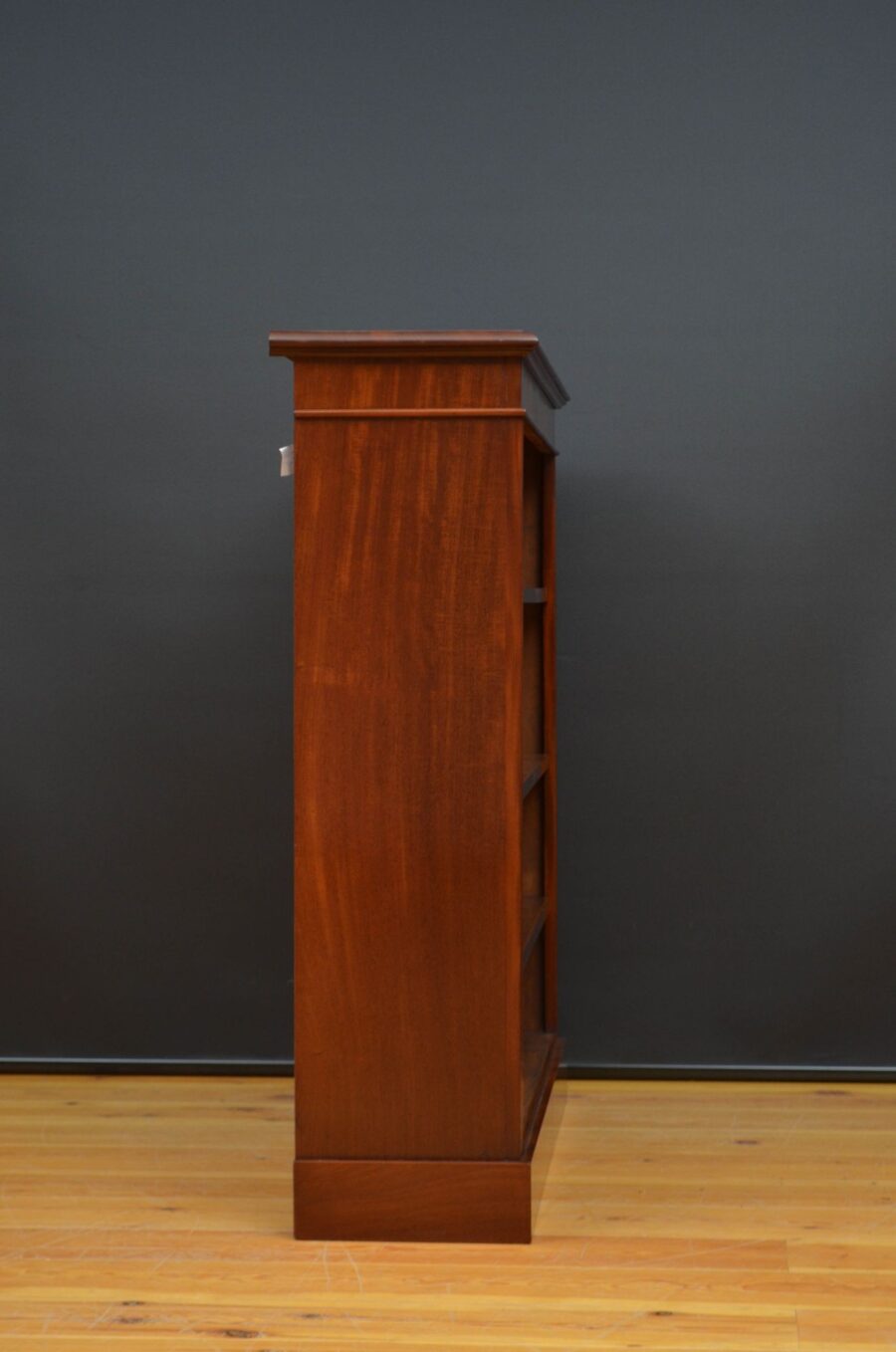 Late Victorian Walnut Open Bookcase - Image 11